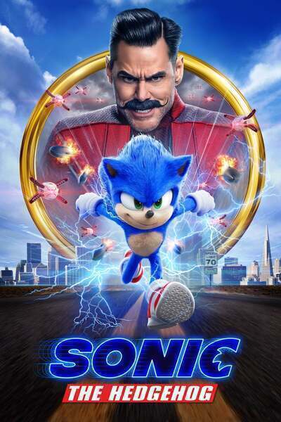 Sonic the Hedgehog Hindi Dubbed Movie Poster (2020)