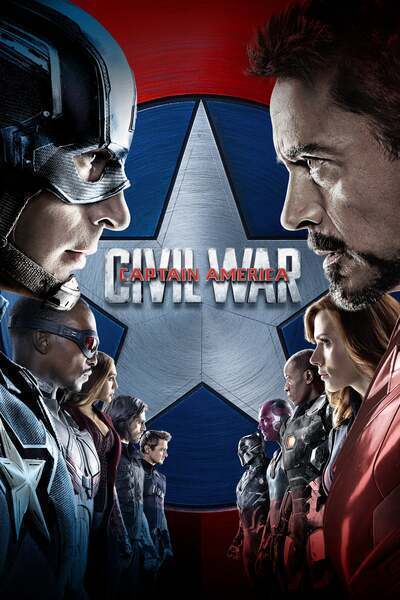 Captain America: Civil War Hindi Dubbed Movie Poster (2016)