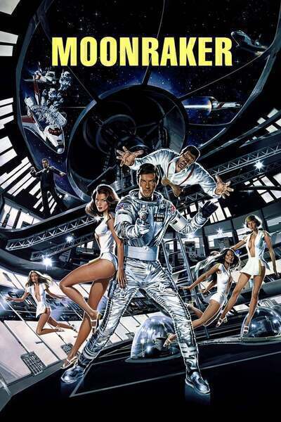 Moonraker Hindi Dubbed Movie Poster (1979)