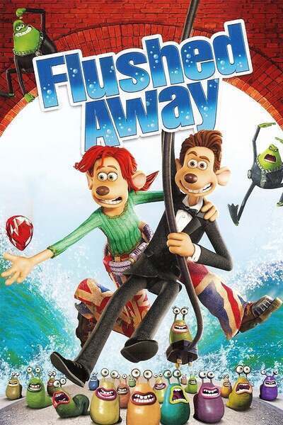Flushed Away Hindi Dubbed Movie Poster (2006)