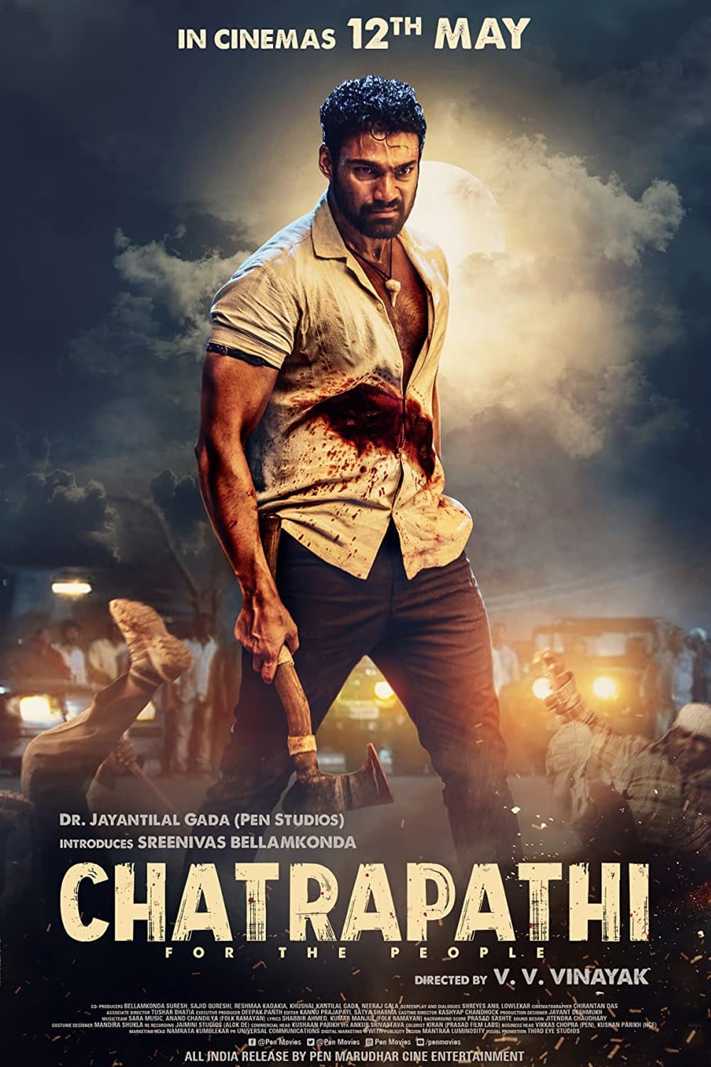 Chatrapathi Hindi Dubbed Movie Poster (2023)