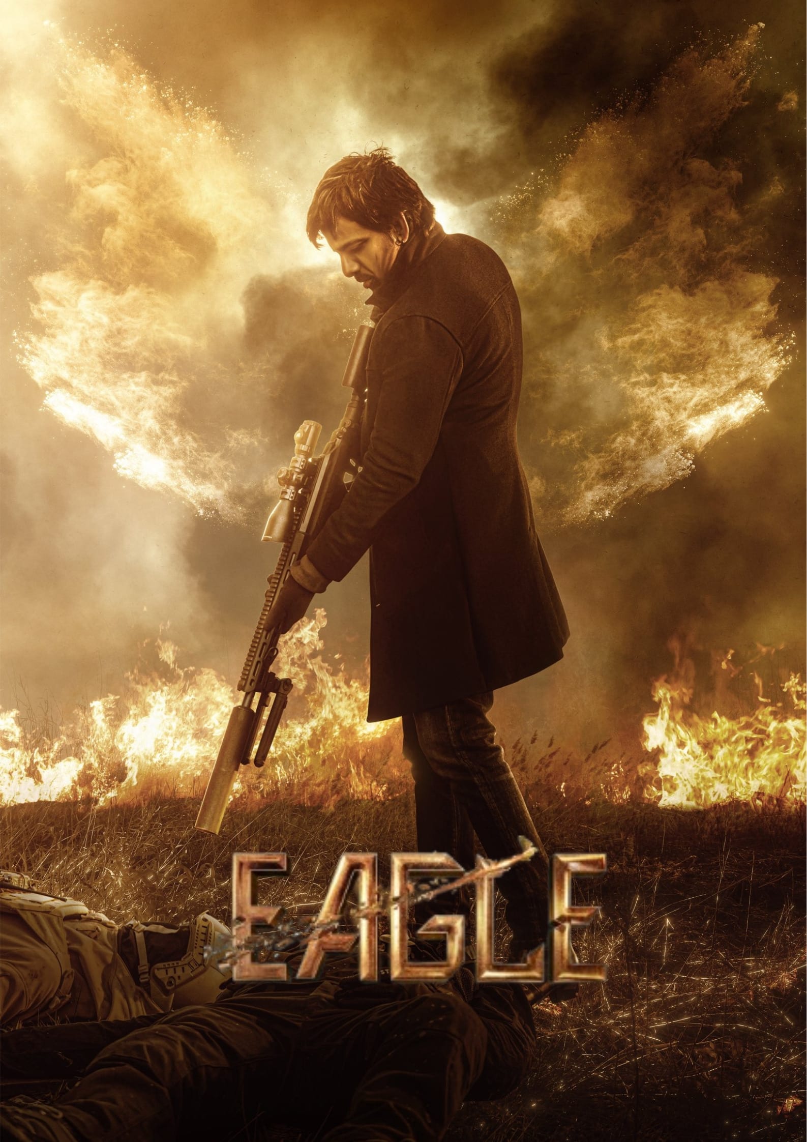Eagle Hindi Dubbed Movie Poster (2024)