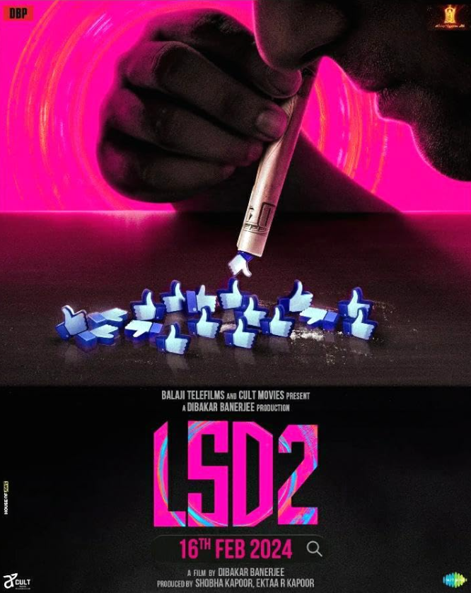 LSD 2: Love, Sex Aur Dhokha 2 Hindi Dubbed Movie Poster (2024)