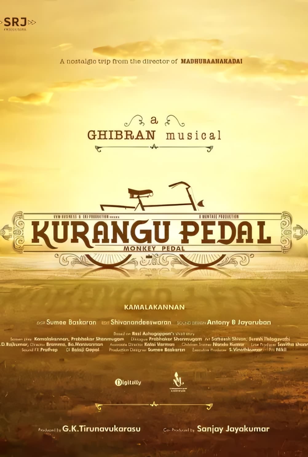 Kurangu Pedal Hindi Dubbed Movie Poster (2024)