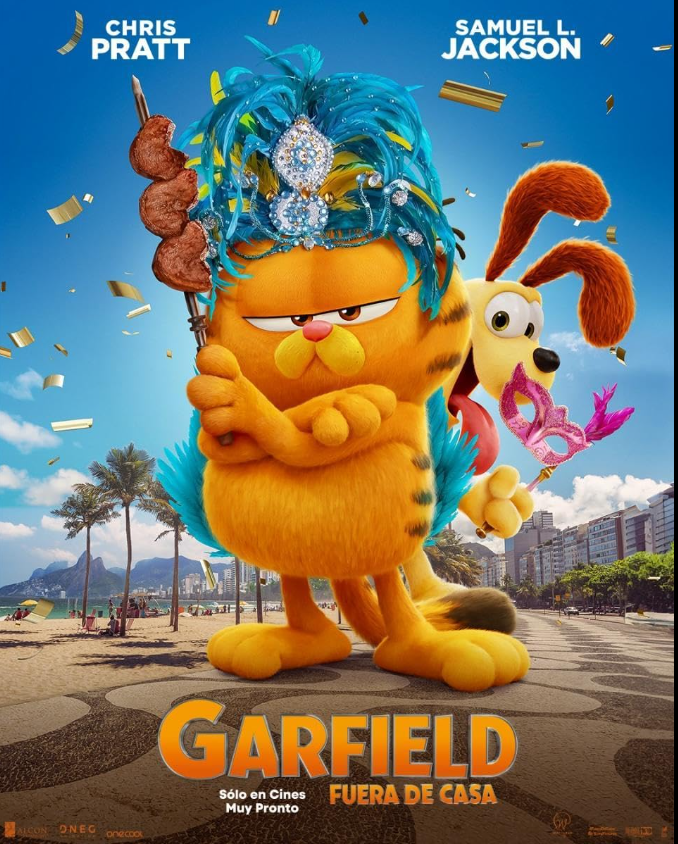 The Garfield Movie Hindi Dubbed Movie Poster (2024)