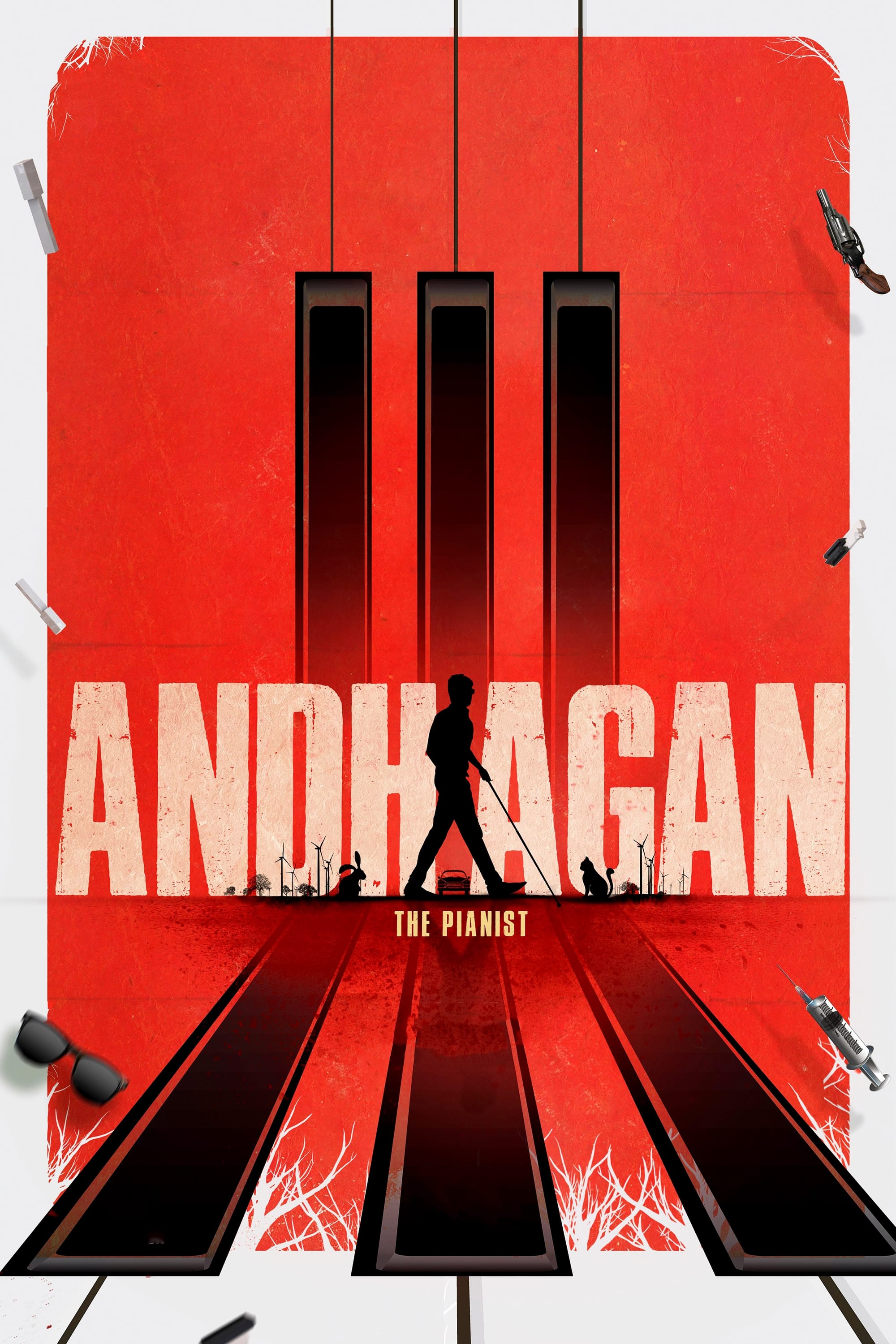 Andhagan Hindi Dubbed Movie Poster (2024)