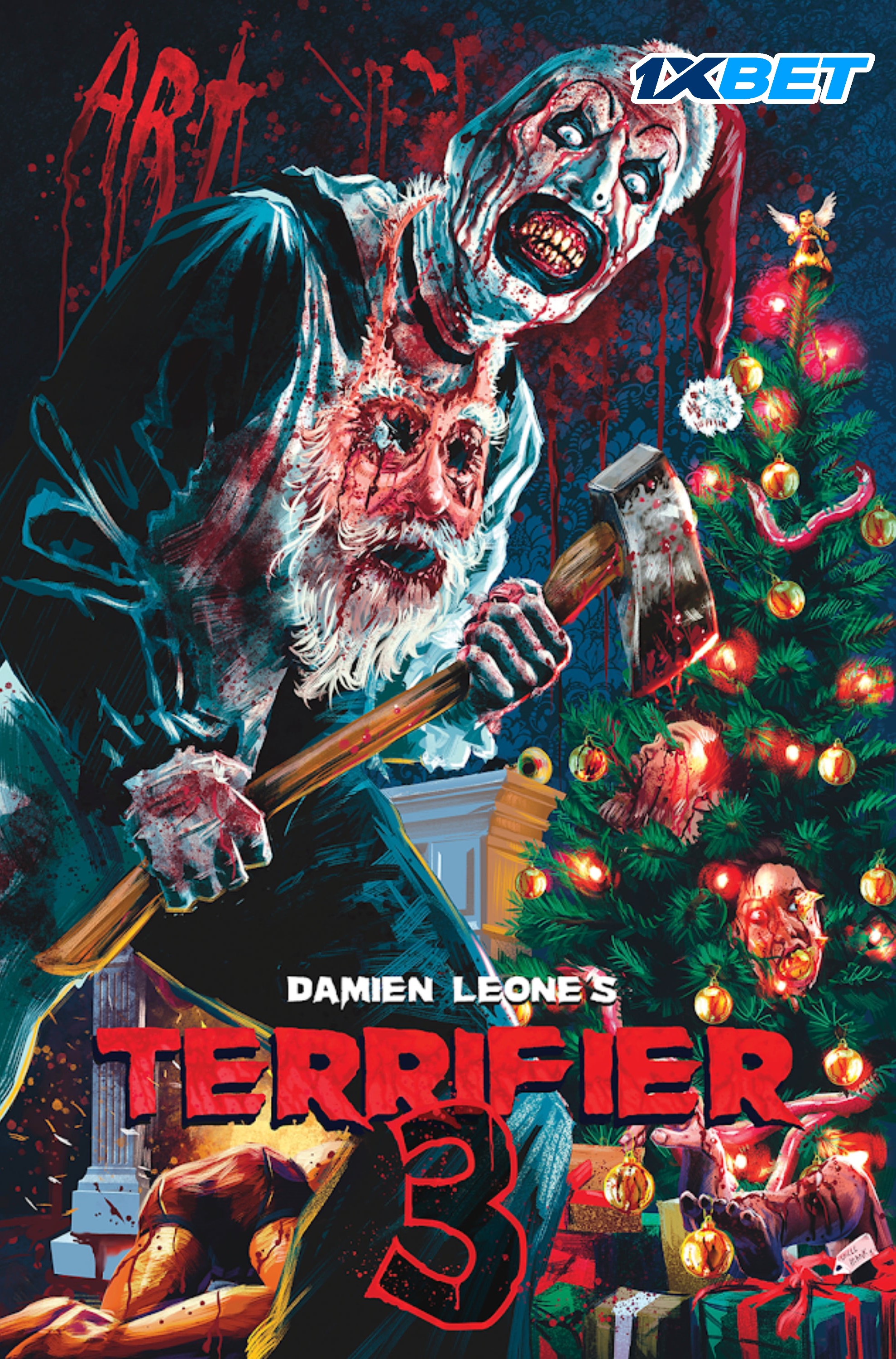Terrifier 3 Hindi Dubbed Movie Poster (2024)