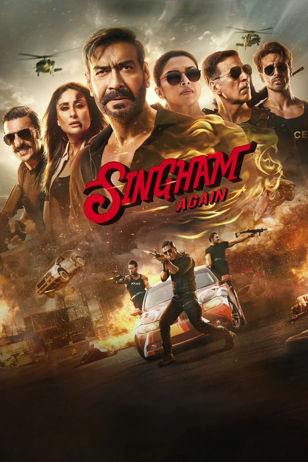 Singham Again Hindi Dubbed Movie Poster (2024)