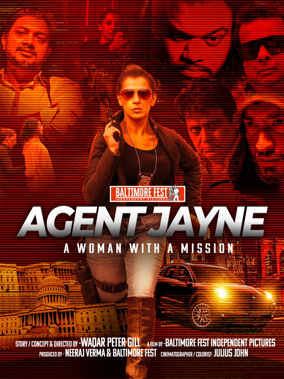 Agent Jayne: A Woman with a Mission Hindi Dubbed Movie Poster (2024)
