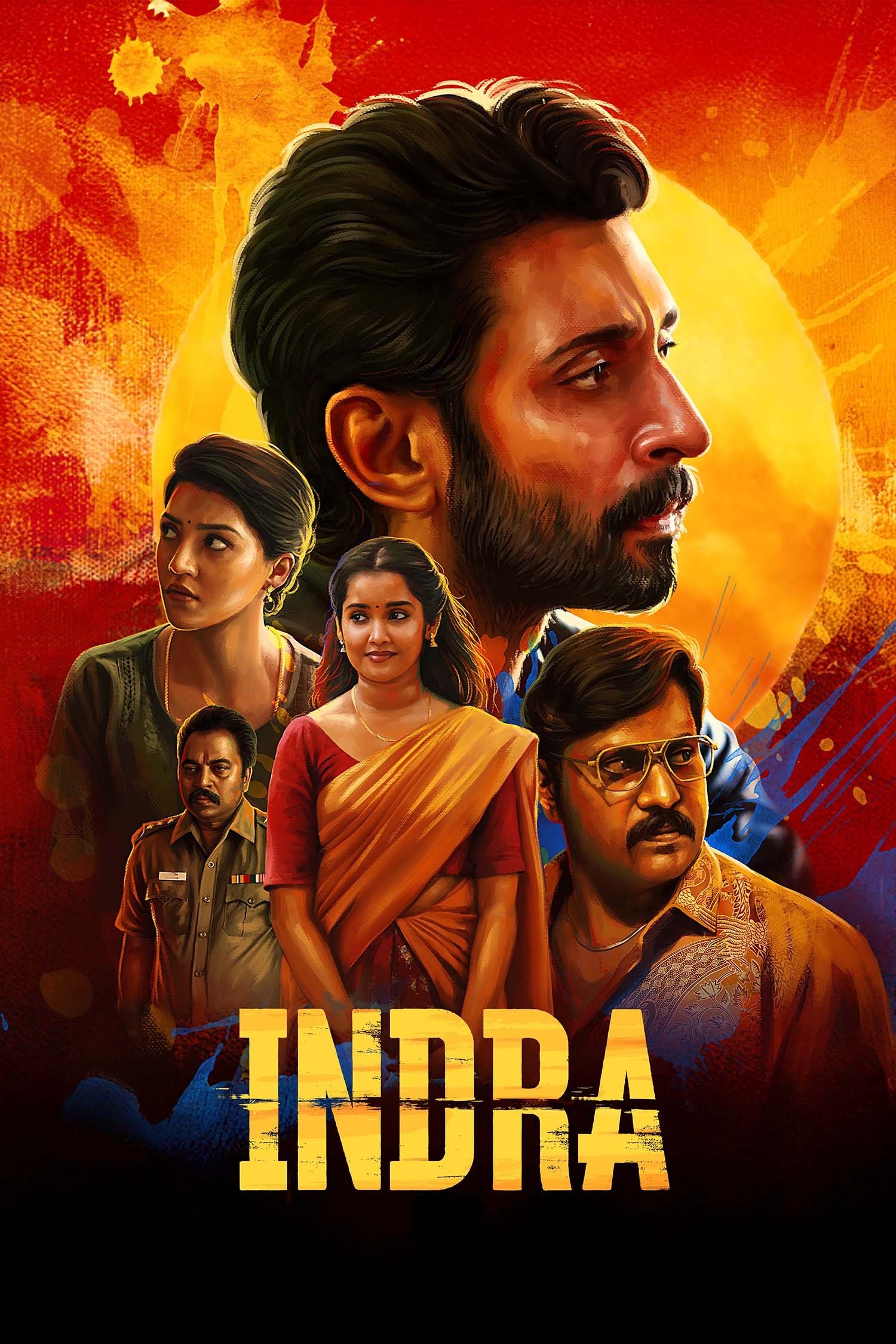 Indra Hindi Dubbed Movie Poster (2025)